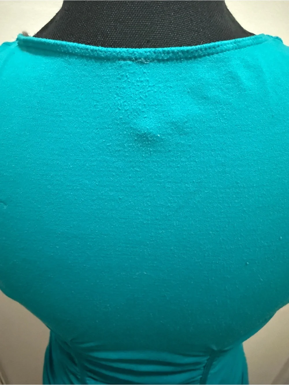 Last Tango Turquoise Ruched Scoop Tank-Size M/L - Picture 6 of 8